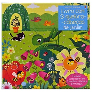 NO JARDIM LIVRO COM 3 QUEBRACABECAS (de 2 a 4) A (SELO)