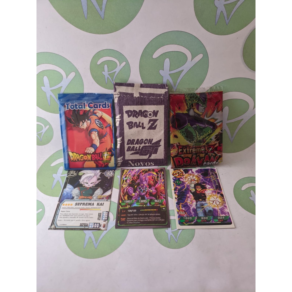 DRAGON BALL Card Game / Figurinhas - Kit 50 Pacotes com 4 cards cada (200 cards) - Z, GT, SUPER