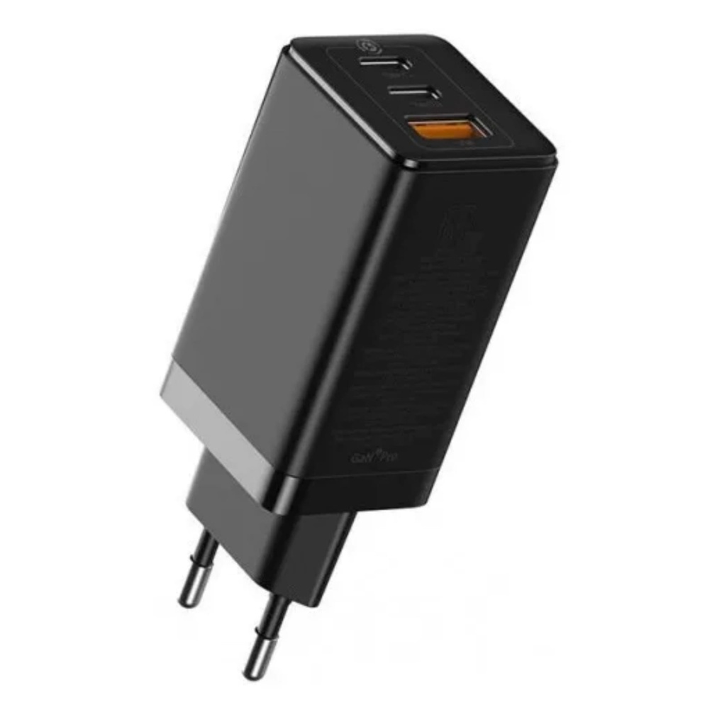 Carregador Baseus 65w Gan 3 Pro Turbo Parede Dual Tipo C | Shopee Brasil