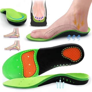Palmilhas Ortopedicas Para Sapatos Arco Almofada Do Pe X/O Tipo Perna Correcao Plano Arch Suporte Calcados Esportivos