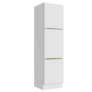 Paneleiro Madesa Lux 60 cm 3 Portas - Branco/Branco Veludo em Oferta na Shopee