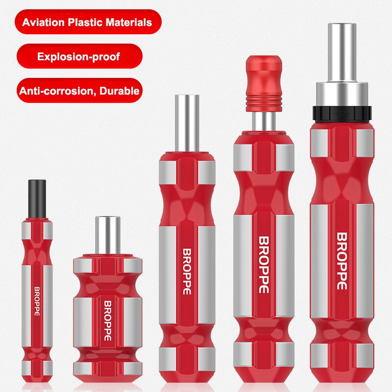 Chave De Fenda Manual De 1/4 Polegadas DIY High-Strength Com Ponta Sextavada Ratche Cabo Bit Ferramenta De Reparo Doméstico