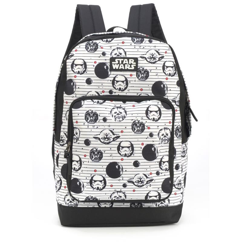 Mochila Bolsa Escolar Juvenil Costas Star Wars Branca Luxcel | Shopee ...