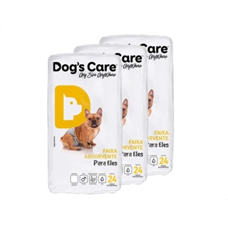 Fralda Descartável Higiênica P/cães Macho Dogs Care 72 Un M