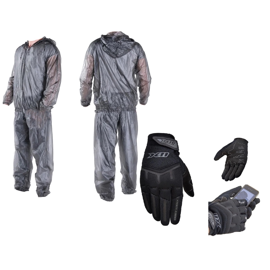 Kit Capa Roupa Chuva Piraval Combate Motoqueiro Show Pesca Com Capuz ...
