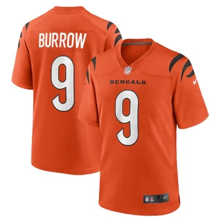 Camisa De Futebol Americana Limitada NFL Cincinnati Bengals Joe Burrow Orange