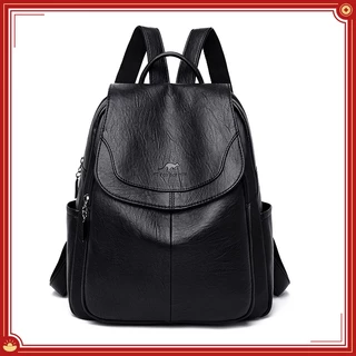 HH Fashion Backpack Mulheres 2023 Novo Estilo Combina Com Tudo Grande Capacidade Macio Couro Estudante Escola Bolsa De Viagem Ao Ar Livre Mochila De Senhoras