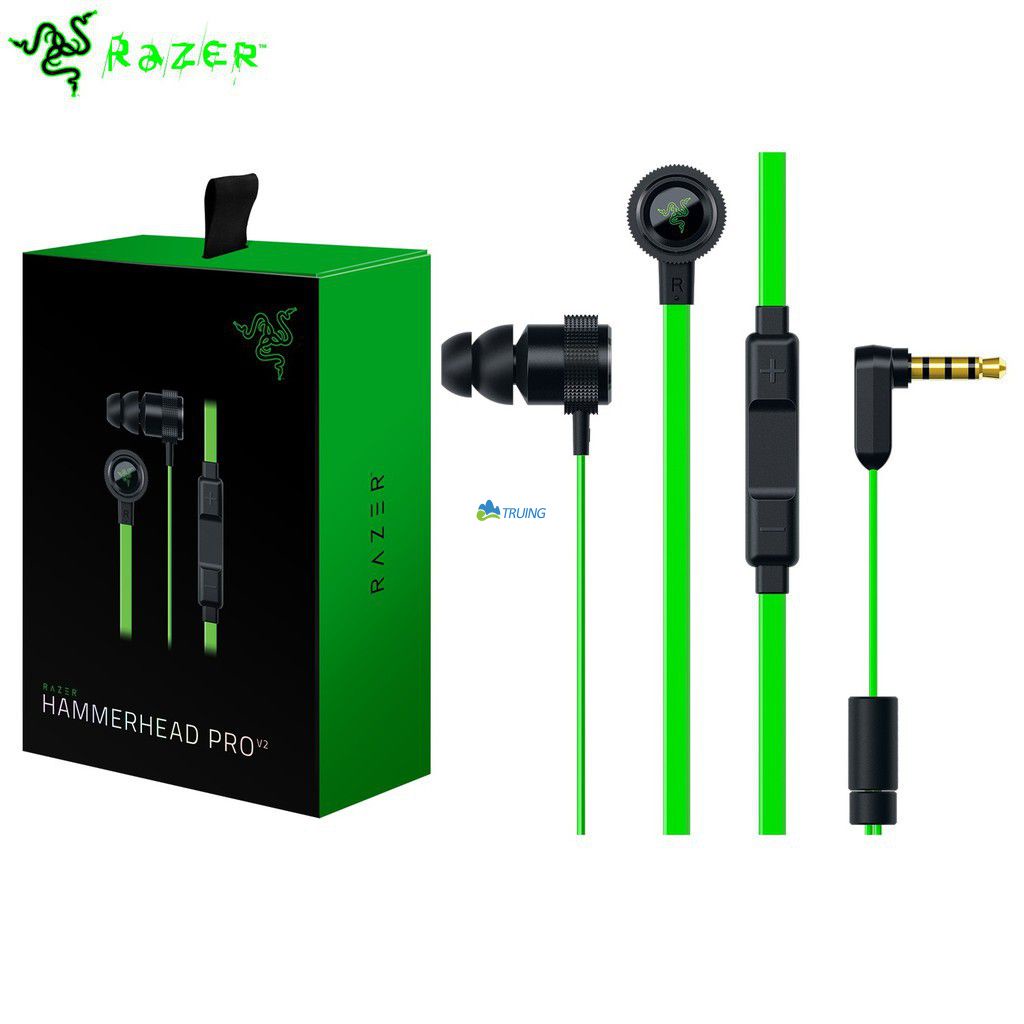Fones De Ouvido Intra-Auriculares Razer Hammerhead V2 Pro 3.5mm Com Microfone Fone Para Jogadores De Jogos Fio Esportivos