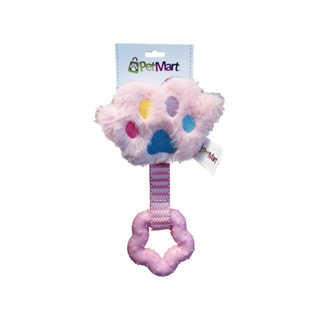 Brinquedo Para cães Mordedor Pelucia patinha rosa c/ tpr