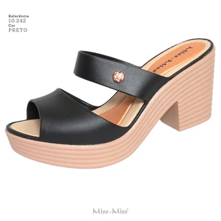 Sandália Feminina Tamanco Basic Sola Alta Miss Miss ref 10242