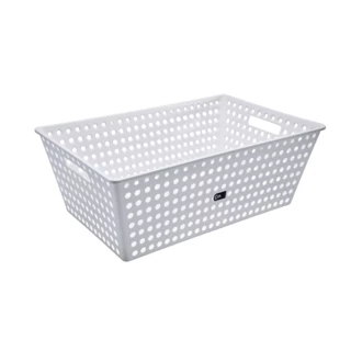 Cesta Organizadora Coza One 37,6 Litros 59,5 x 38,8 x 22,3 cm Branco em Oferta na Shopee