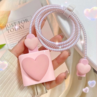 [Conjunto De Amor 18w/20w Protetor Do Carregador Cabo Compatível Para iPhone11 12 13 14pro max