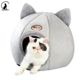 Cama De Conforto Para Gatos Pequeno Cachorro Cães Dobrável Tenda Aconchegante Caminha De Caverna Canil Interior