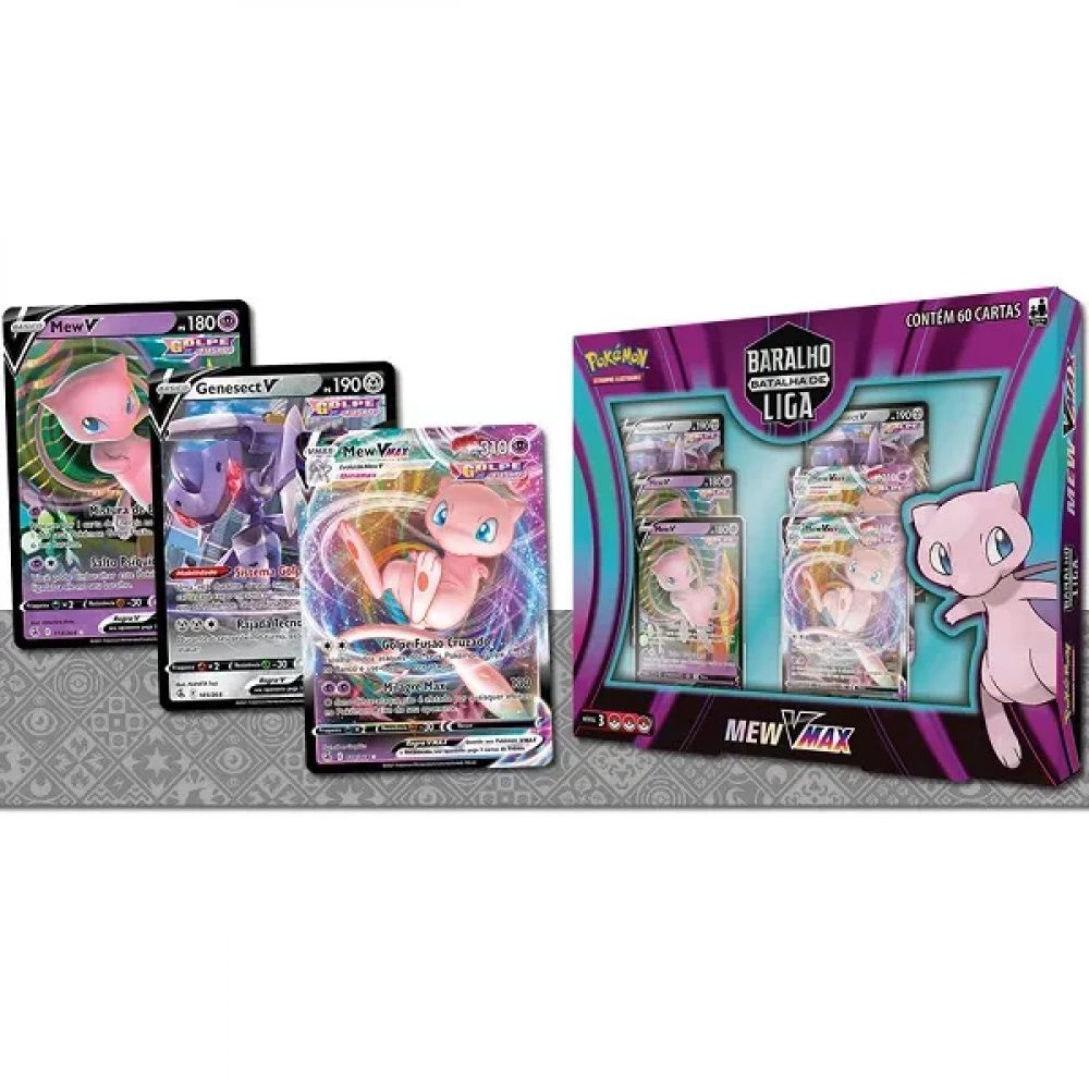 Pokemon Box Baralho Batalha de Liga Mew Vmax Copag Lacrado