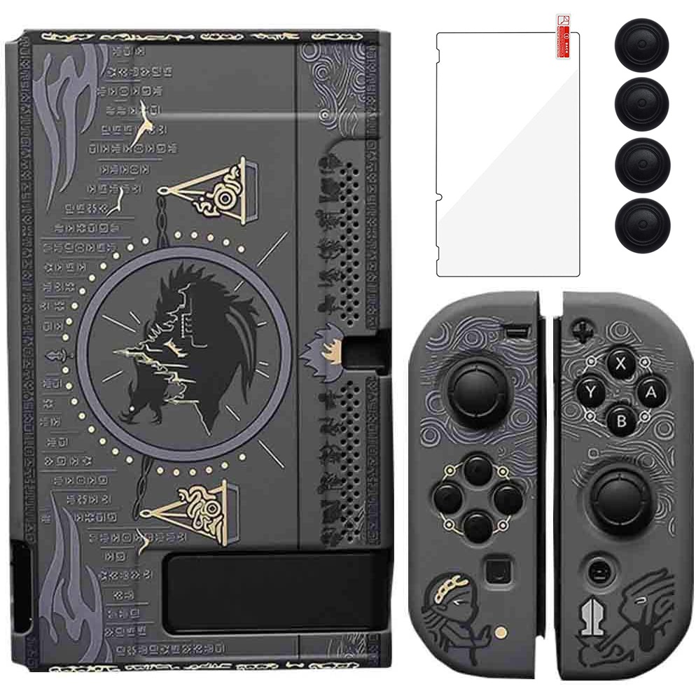 Capa Protetora Para Nintendo Switch Zelda Disaster Warriors Apocalipse E Controlador Joy Con Com 4 Punhos Um Protetor De Tela De Vidro