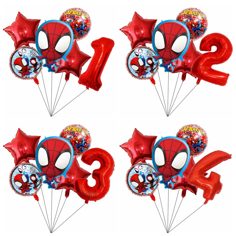 Balão Spidey - Personagens Foil e Bubbles - Party&Bite