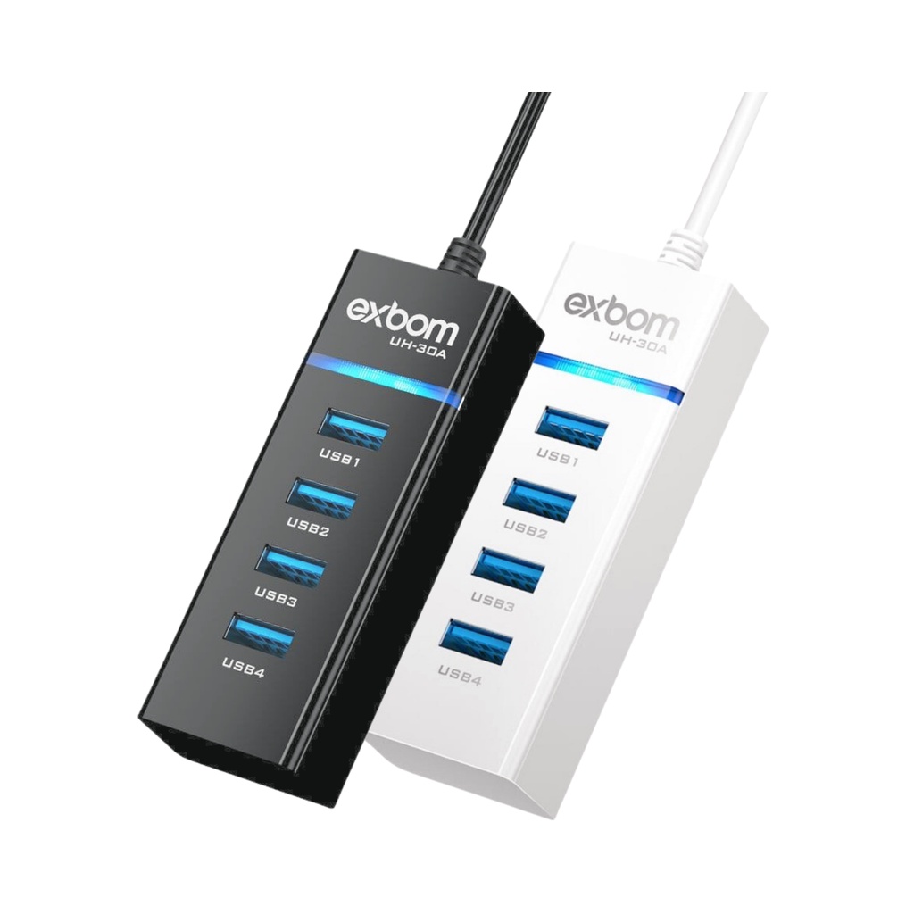 Hub Cabo Usb 3.0 Extensor 4 Portas High Speed Hd Pen Drive | Shopee Brasil