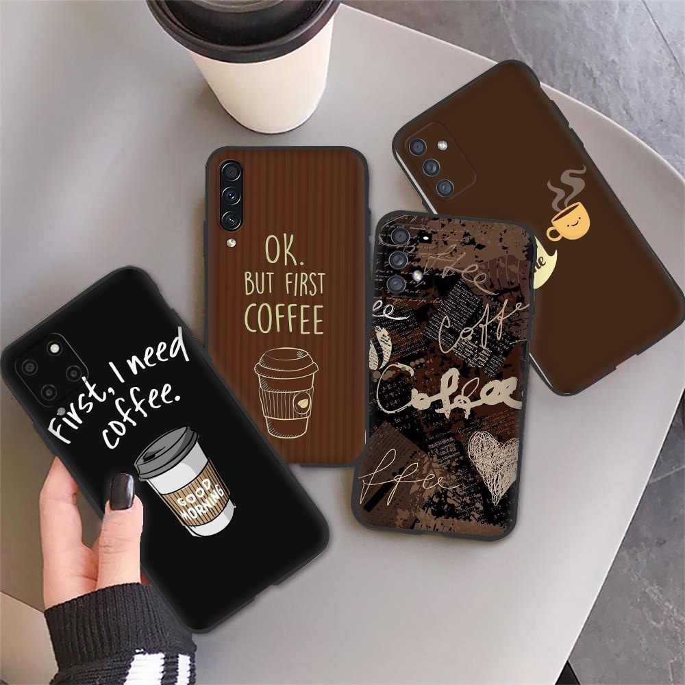 Samsung Galaxy A11 A12 A21S A22 A31 A32 A41 A42 Estojo De Café Macio