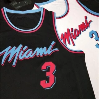 Promoção Nova Temporada Heats City Edition Wade No. 3 Jersey Miami SW bordado uniforme de basquete masculino 734315