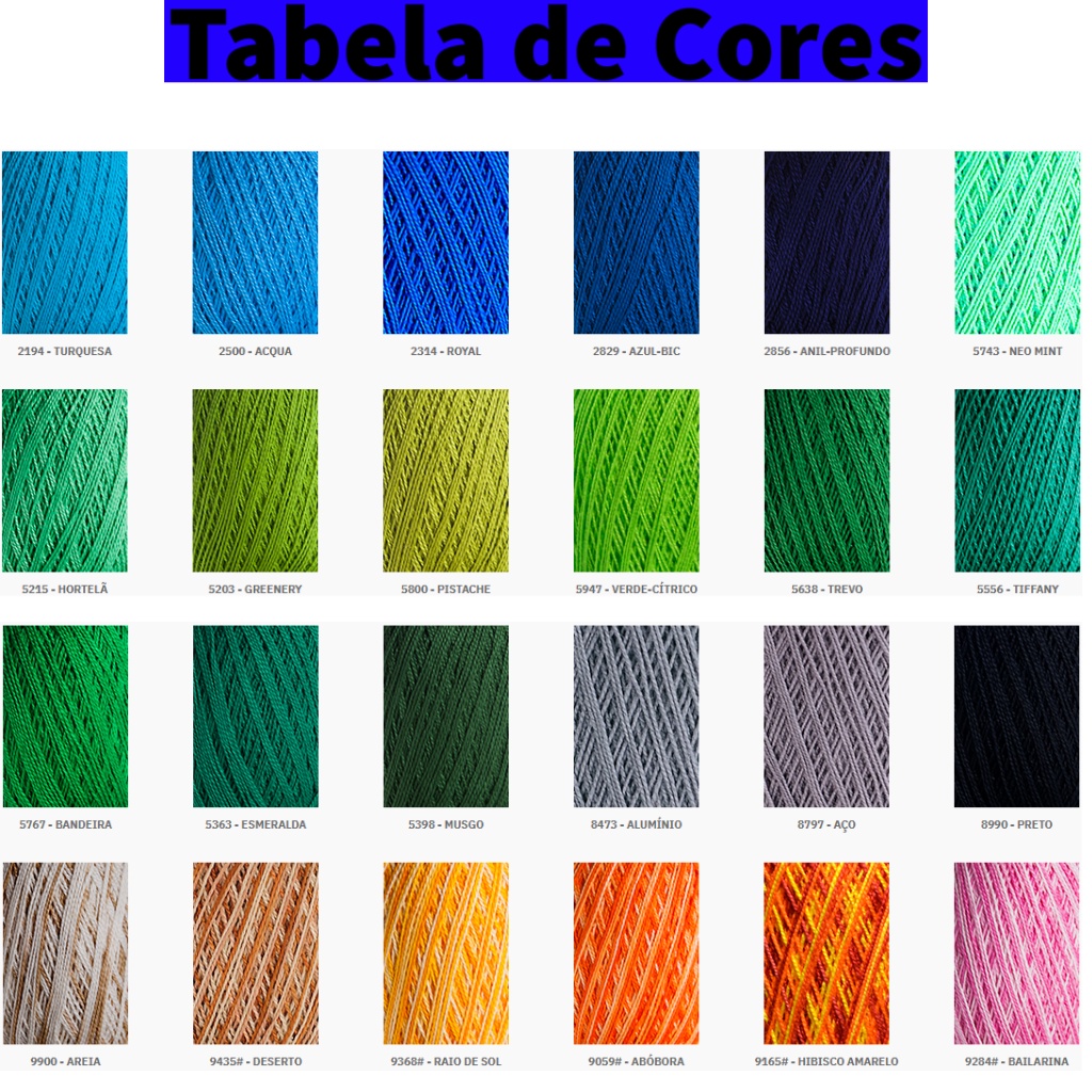 Kit 8 Novelos Cléa 1000m Linha Fina 151 TEX Circulo Escolhas as