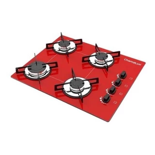 Fogão Cooktop Chamalux 4 Bocas Ultra Chama Vermelho 127/220v