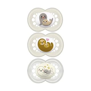 Kit 3 Chupetas Bico em Silicone Original 6m+  Neutra - MAM em Oferta na Shopee