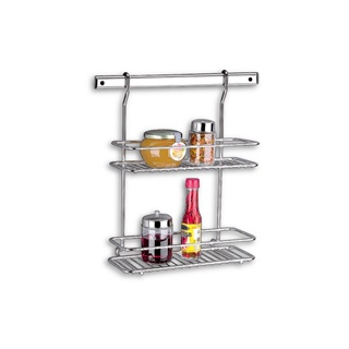 Suporte Retangular Duplo Para Cozinha Brinox Top Pratic Cromado