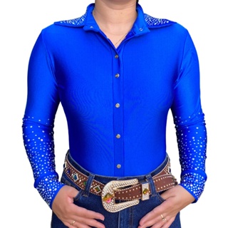 Body Country Estilo Camisa Com Brilho Manga Longa Promoção Ana Castela Boiadeira