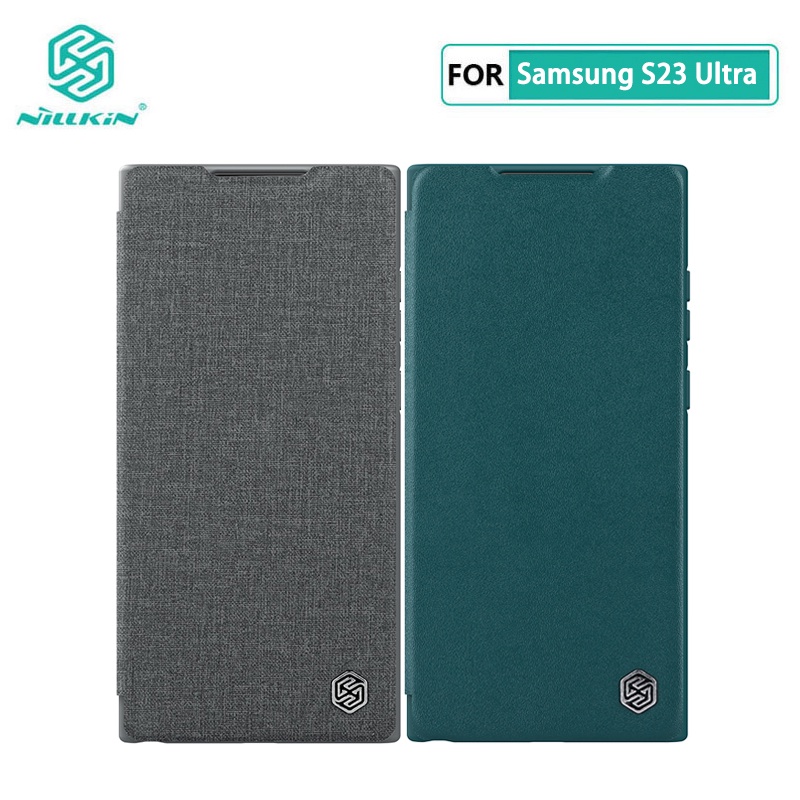 Capinha Samsung S23 Ultra 5G Nillkin Qin Cartão De Bolso Carteira De Couro Flip Capa Para Samsung Galaxy S23 Plus S23+ 5G