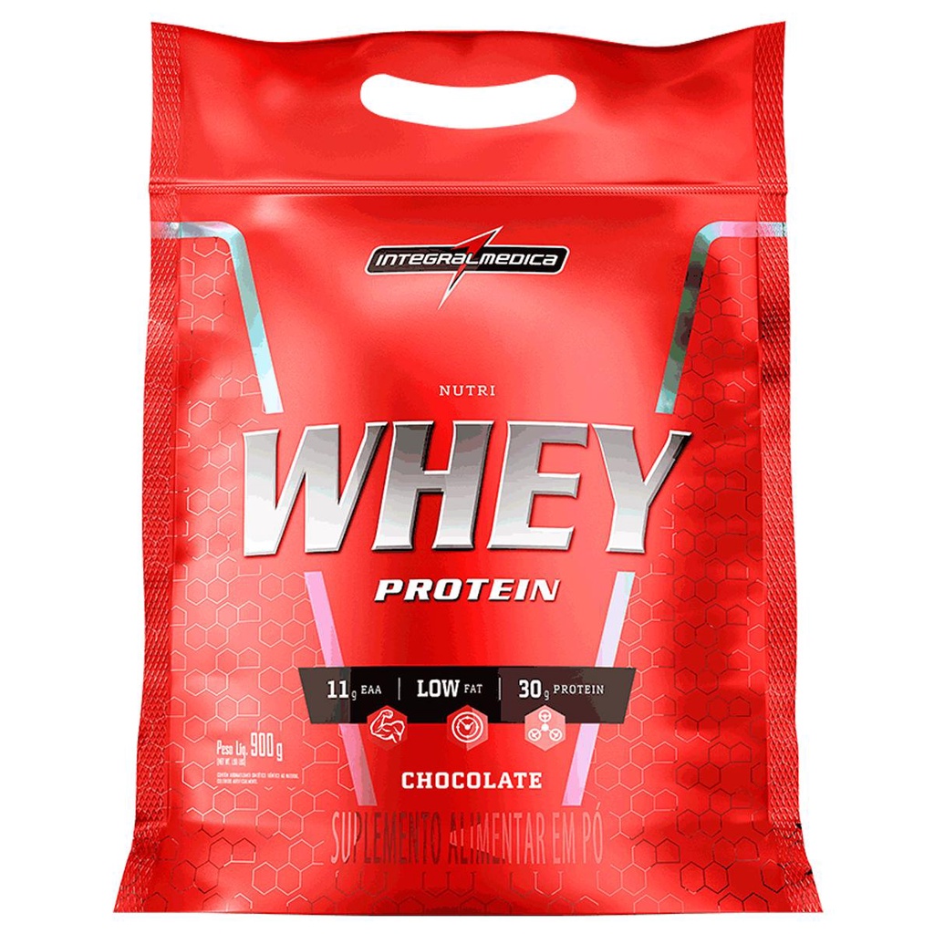 Whey Protein Nutri Isolado Concentrado Chocolate 900g Refil – Integralmedica