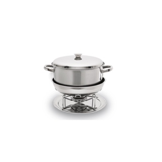 Rechaud Com Banho Maria Brinox Plátanos 1,5 Litros Ø 21,5 cm Aço Inox