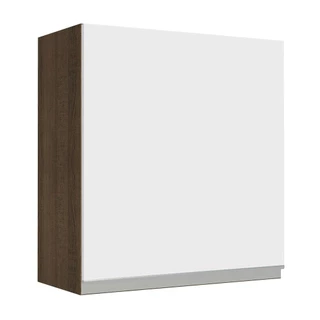 Armário de Cozinha Aéreo 60 cm 1 Porta Rustic/Branco Glamy Madesa em Oferta na Shopee