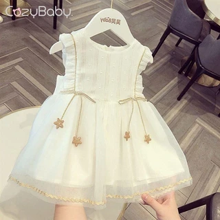 Vestido De Bebê Gaze Saia De Verão Novo Menina Estilo Ocidental De Um Ano Princesa
