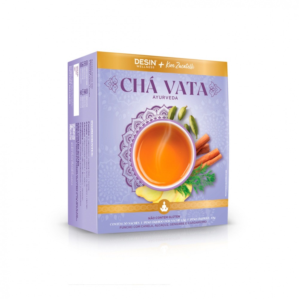 Chá Ayurveda Vata by Kim Zucatelli (30 sachês) Shopee Brasil