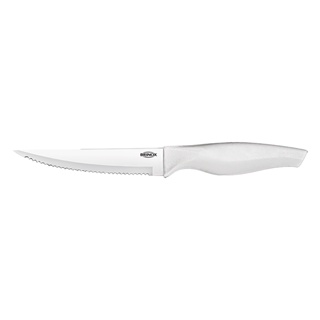 Faca Multiuso Brinox Cross 4 1/2" 22 cm Aço Inox Com Cabo Branco