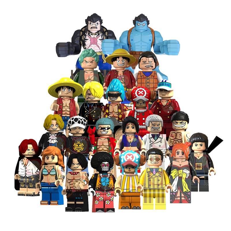 Lego KT1013 One Piece KT1008 Blocos De Construção Anime Cartoon Mini Tijolos De Brinquedo De Ação Para Crianças Xp037 041