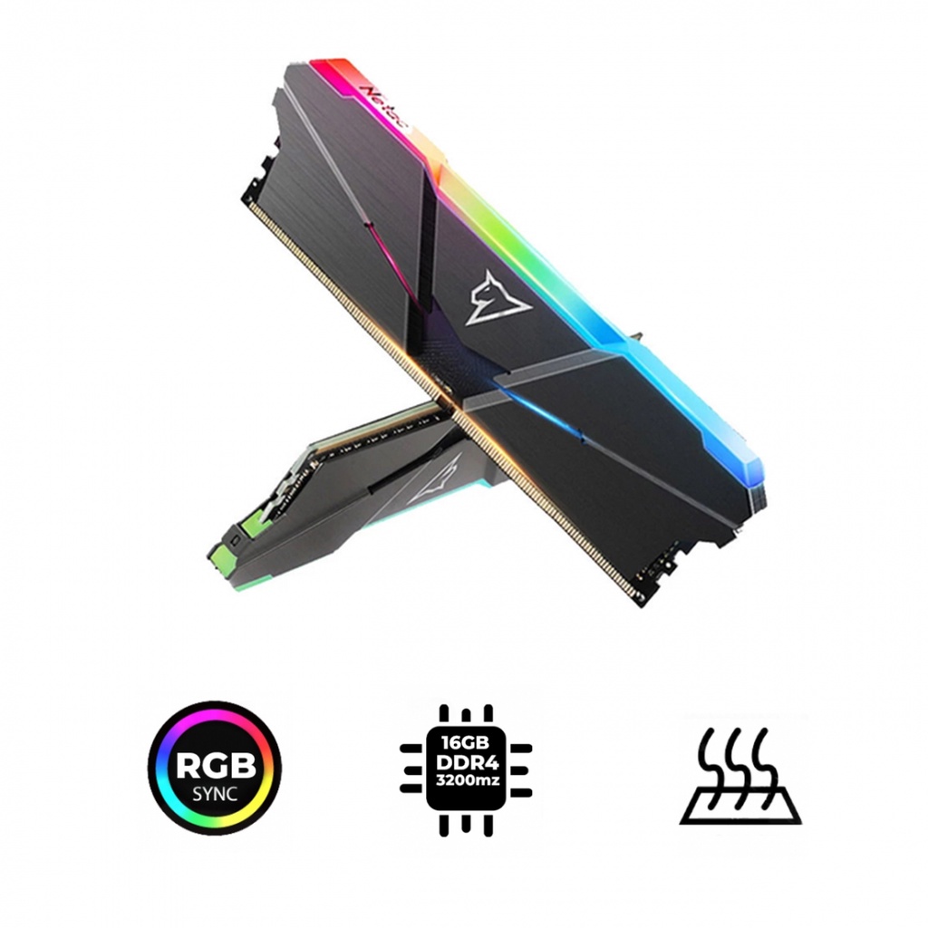 Memoria Ram Ddr4 Rgb 16gb Dual (2x8gb) Netac Shadow 3200mhz | Shopee Brasil