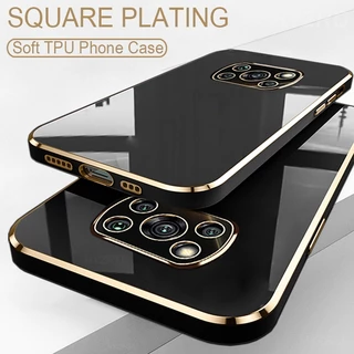 Capa De Silicone Macia Para Revestimento De Luxo Poco X3 Pro X3 NFC À Prova De Choque XiaoMi Coque