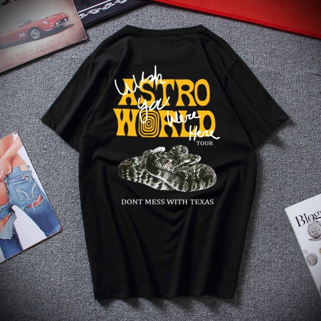 Camiseta Basica Camisa Astroworld Tour Travis Scott Rapper Album Ep Fan Aesthetic Unissexnwd Barato Promoção