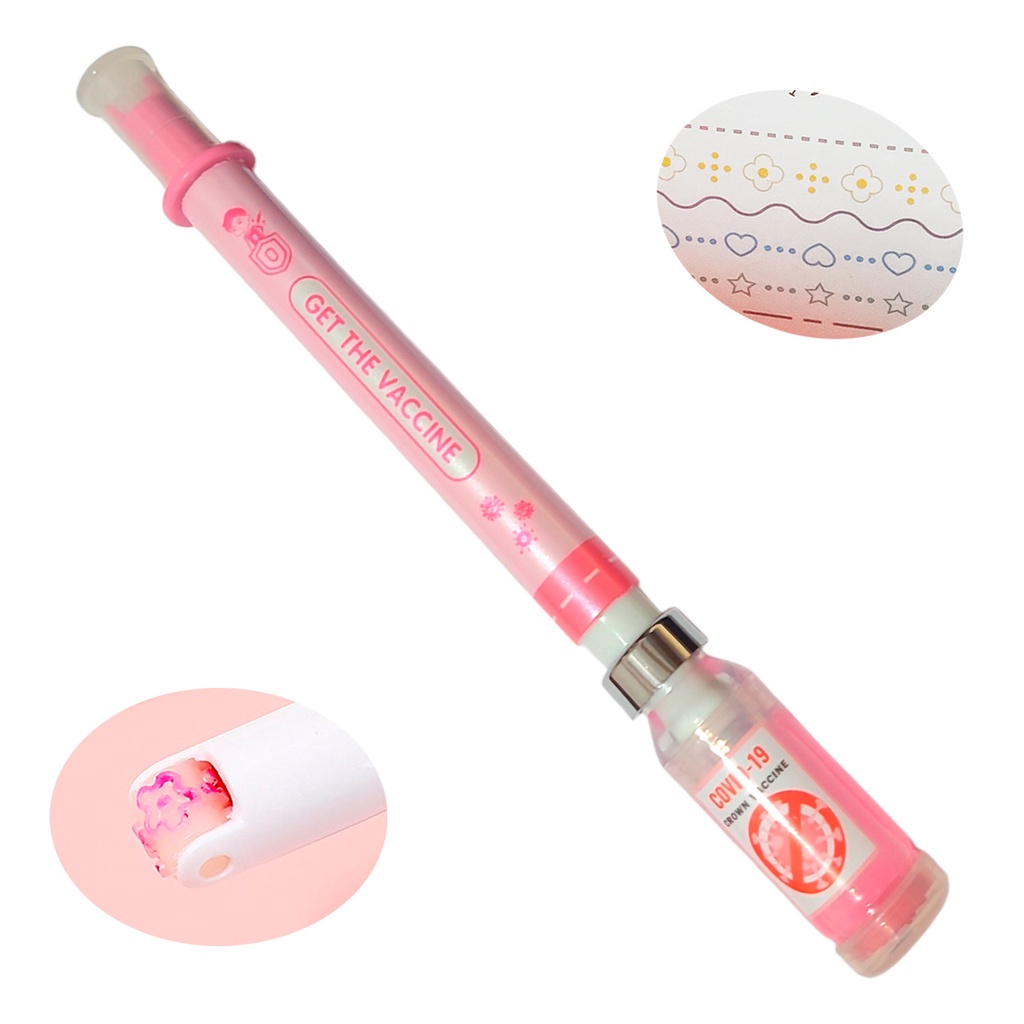 Canetas Seringa Enfermagem Liquido Na Tampa Com Ponta Roller