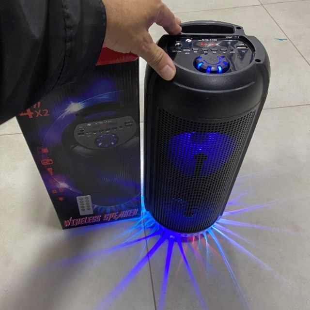 Caixa De Som Portátil Bluetooth Led Amplificada kts 1180