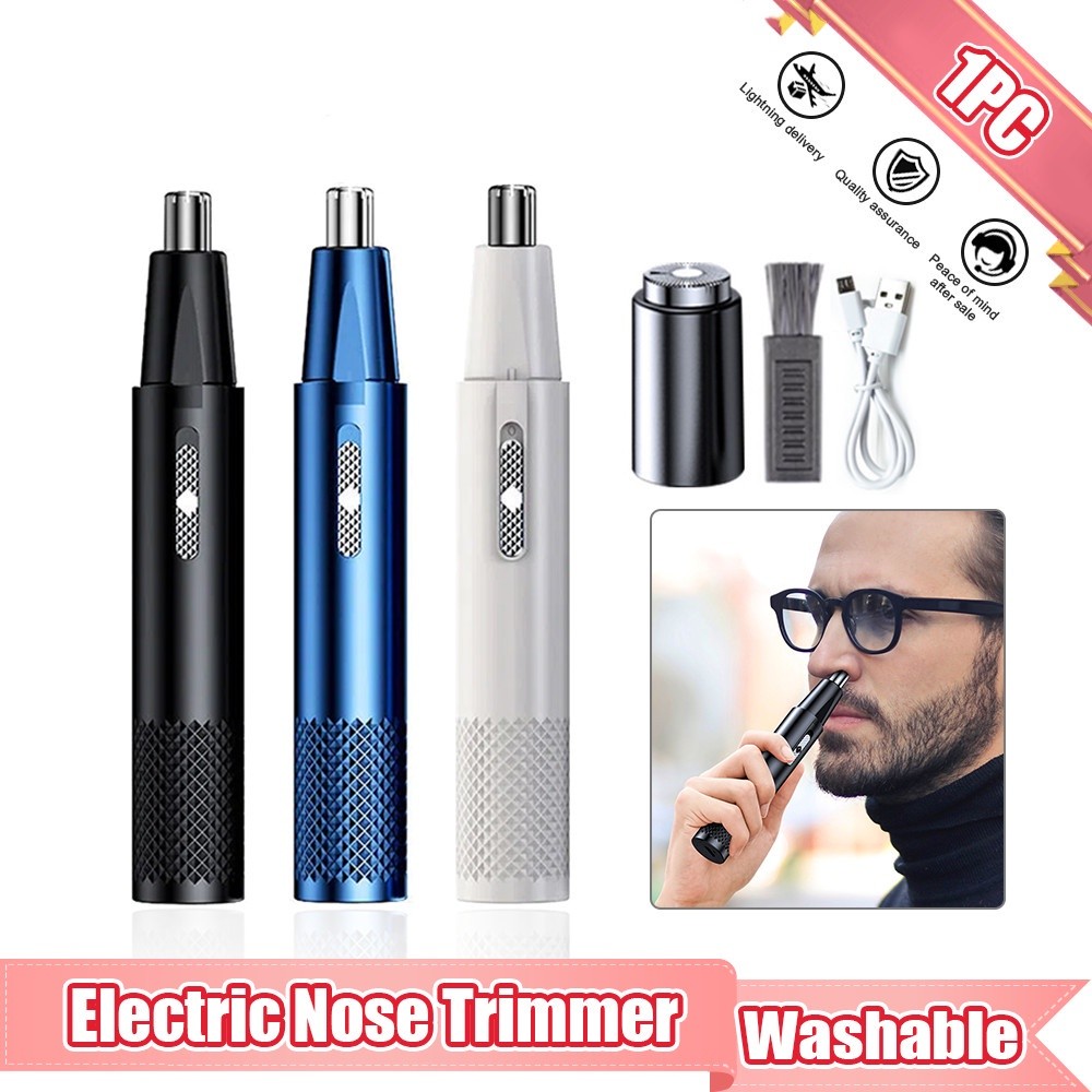Clipper De Cabelo Elétrico De Nariz USB Recarregável Barbear Multi-Cinético 2 Em 1 ​ Aparador De Unisexo Totalmente Automático Lavável