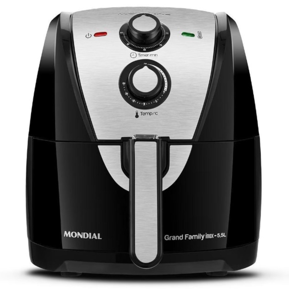 Fritadeira Air Fryer Mondial AF55I Grand Family 5,5 Litros Inox 127V