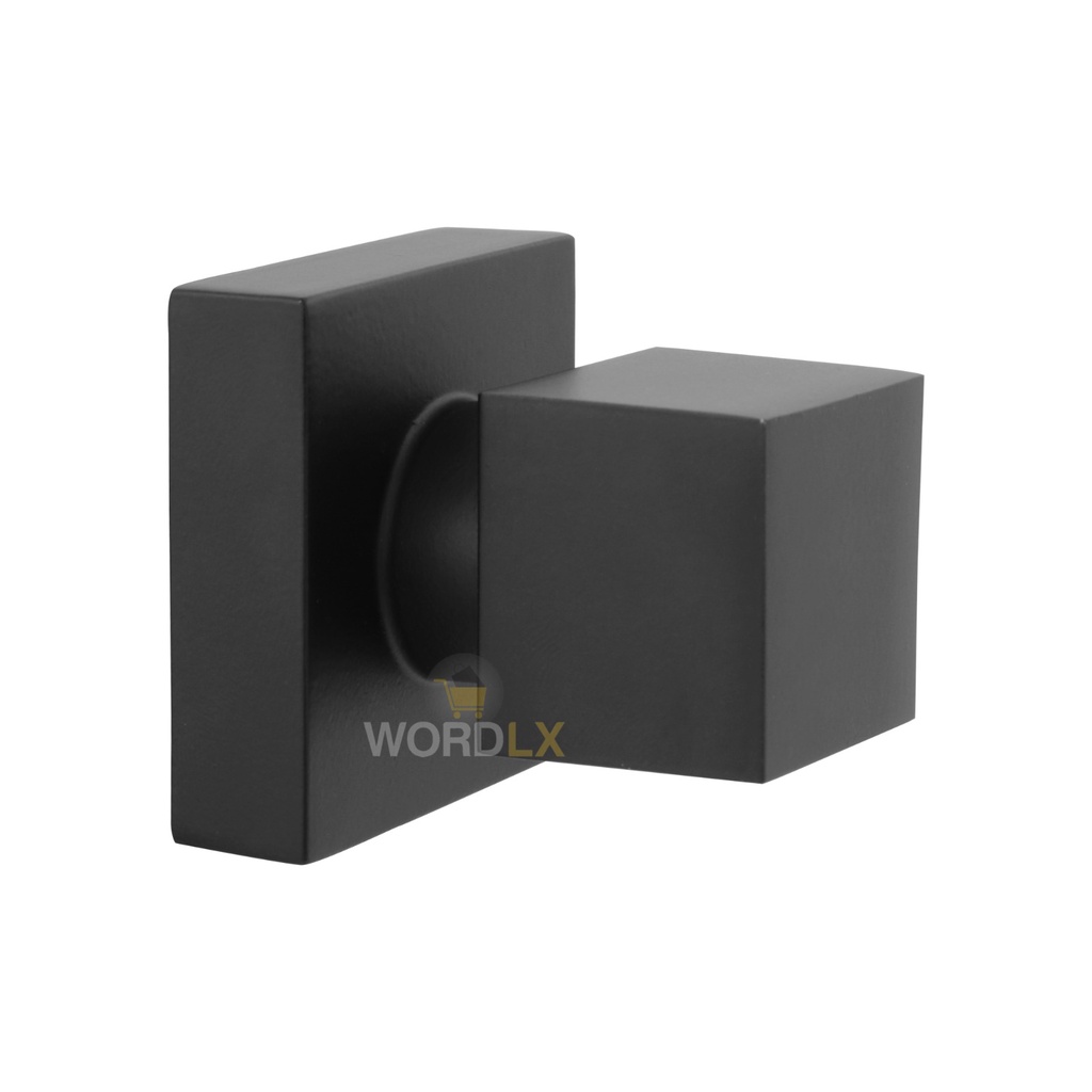 Acabamento De Registro em Metal Quadrado Estria Deca Preto Fosco Black