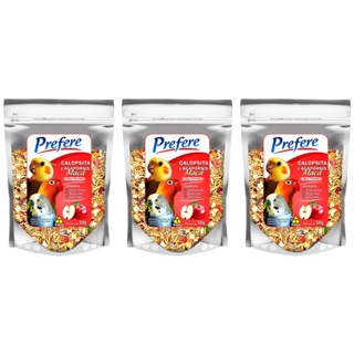 Alimento Mistura Sementes P/ Calopsita Prefere 500g - Maçã - 3 un