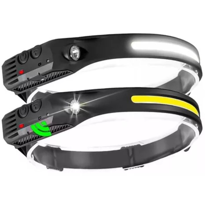 Lanterna de Cabeça Sensor Led Recarregável Portátil USB | Shopee Brasil