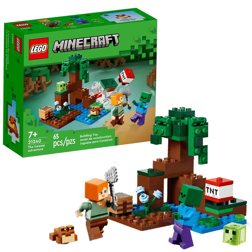 Lego Minecraft A Aventura no Pantano com Alex 21240 65 Pecas | Shopee ...