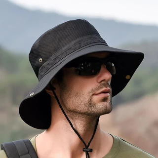 Chapéu Panamá De Proteção Solar Exterior Para Homens Moda Boné De Verão Viseira De Pescador Anti-UV K31