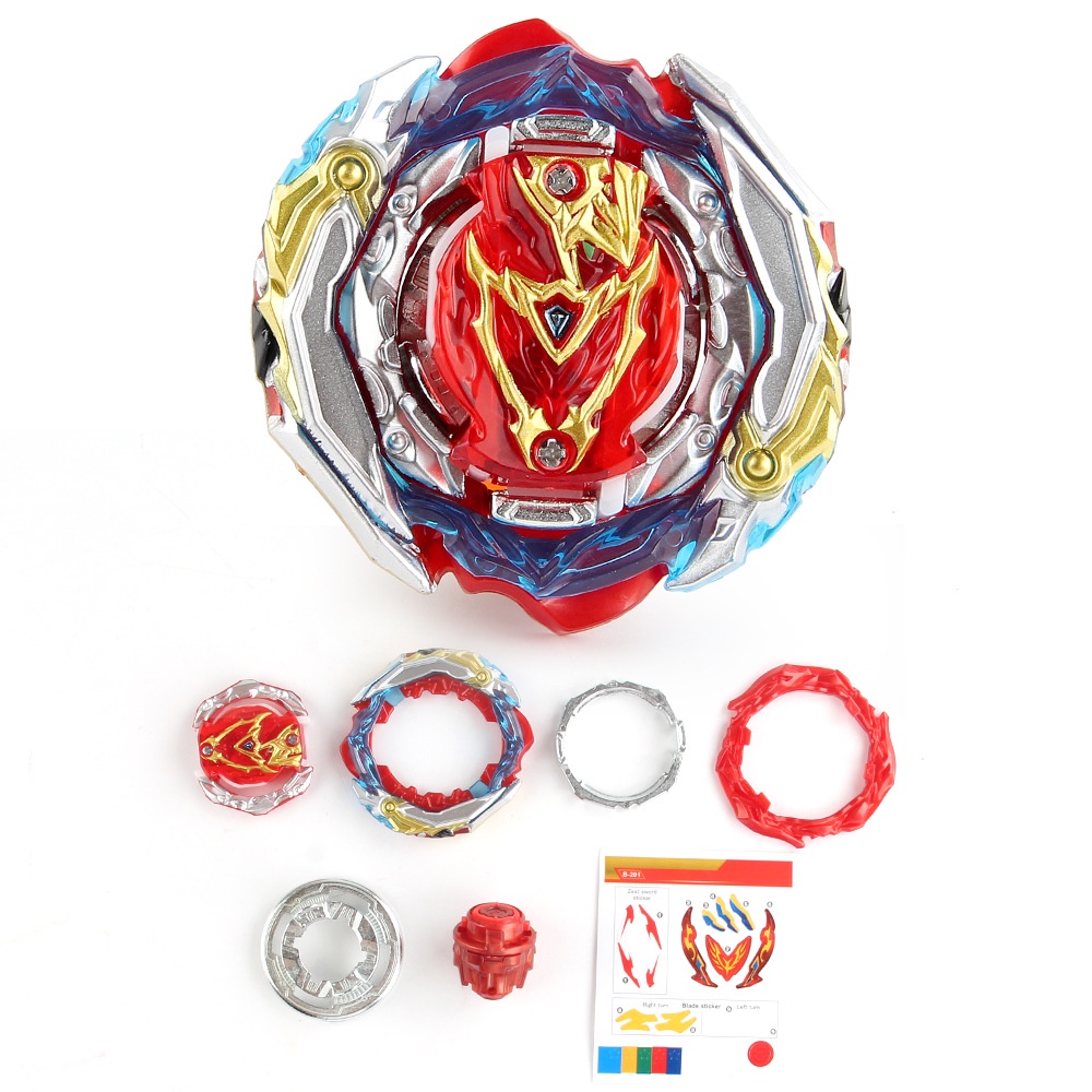 Kit Spinning Tops Gyro B-201 01 Zest Achilles B-88 Lançador
