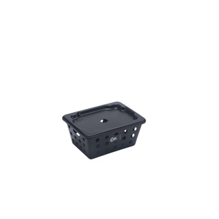 Cesta Organizadora Com Tampa Coza One 1,2 Litros 18,6 x 14,2 x 8,6 cm Preto
